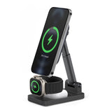 Mobilize 3in1 Charger Station MagSafe Compatible 15W Black - Simple kopen bij Microforce | Apple - specialist & refurbished expert | Gratis afhalen in Gentbrugge, Antwerpen & Oudenaarde of snelle levering in België!