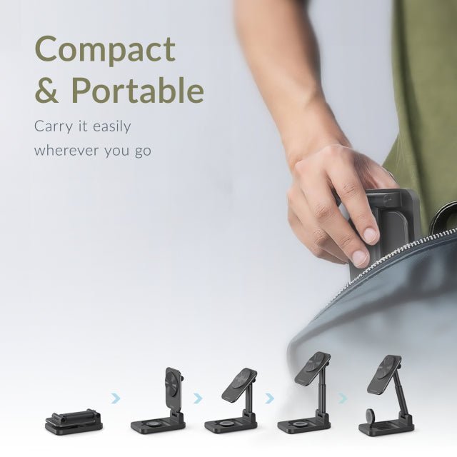 Mobilize 3in1 Charger Station MagSafe Compatible 15W Black - Simple kopen bij Microforce | Apple - specialist & refurbished expert | Gratis afhalen in Gentbrugge, Antwerpen & Oudenaarde of snelle levering in België!