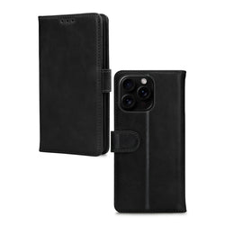 Mobilize Leather Wallet Apple iPhone 16 Pro Black - Simple kopen bij Microforce | Apple - specialist & refurbished expert | Gratis afhalen in Gentbrugge, Antwerpen & Oudenaarde of snelle levering in België!