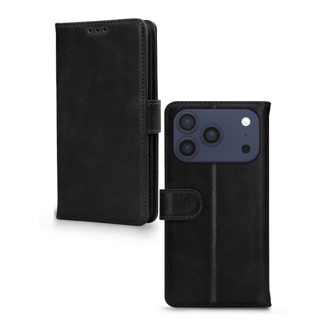 Mobilize Leather Wallet Apple iPhone 17 Pro Black