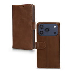 Mobilize Leather Wallet Apple iPhone 17 Pro Brown - Simple kopen bij Microforce | Apple - specialist & refurbished expert | Gratis afhalen in Gentbrugge, Antwerpen & Oudenaarde of snelle levering in België!