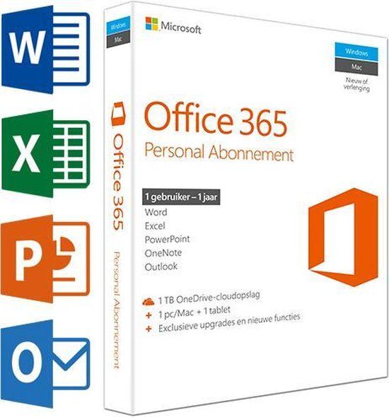 Microsoft 365 Personal Copilot 1-PC/MAC 1 jaar