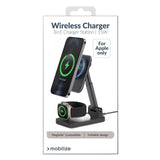 Mobilize 3in1 Charger Station MagSafe Compatible 15W Black