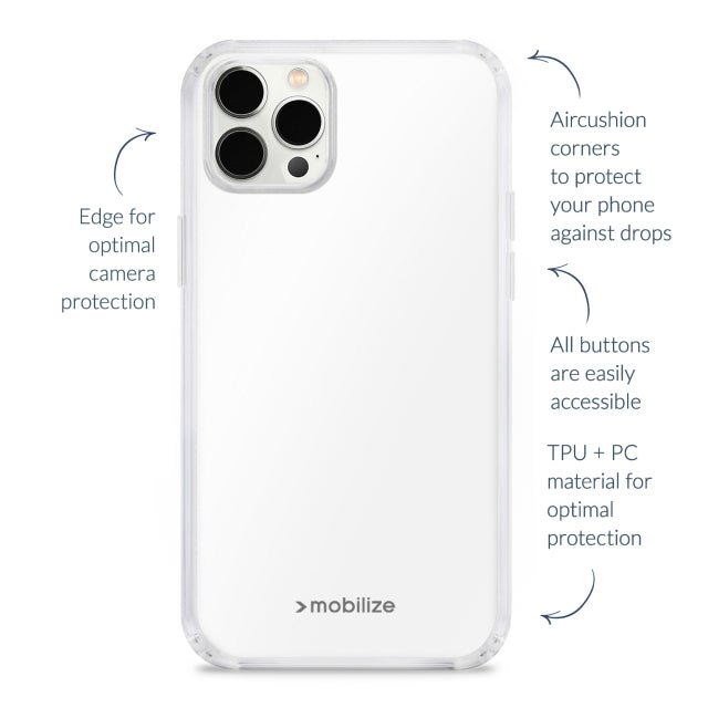 Mobilize iPhone 15 Pro Max Clear Naked Protection Case - Simple kopen bij Microforce | Apple - specialist & refurbished expert | Gratis afhalen in Gentbrugge, Antwerpen & Oudenaarde of snelle levering in België!