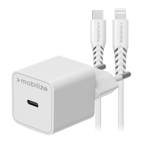 Mobilize Smart Travel Charger PD 20W + Lightning Cable 1.2m