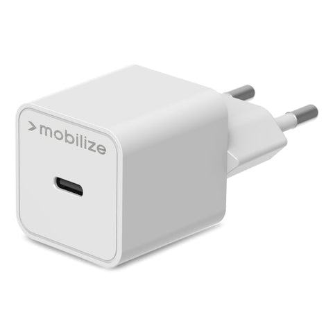 Chargeur mural Mobilize USB-C 20W avec PD/PPS Blanc