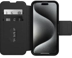 OtterBox Strada MagSafe Apple iPhone 15 Pro Shadow black - Simple kopen bij Microforce | Apple - specialist & refurbished expert | Gratis afhalen in Gentbrugge, Antwerpen & Oudenaarde of snelle levering in België!